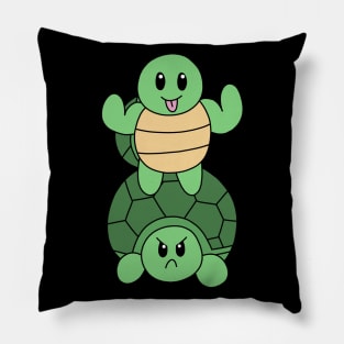 Trolling Green Turtle Pillow