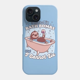 Relax Sloth Bubble Bathtub - Cute Pet Gift Phone Case