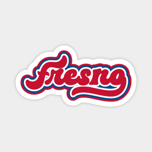 Retro Fresno Script Magnet