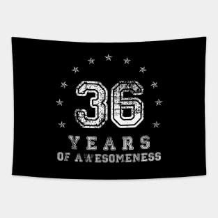 Vintage 36 years of awesomeness Tapestry