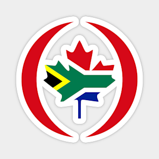 Canadian South African Multinational Patriot Flag Series Magnet