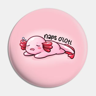 Nap O’Lotl | Axolotl Pun Pin