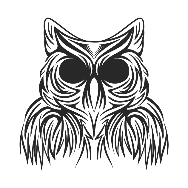 beauty OWL BLACK by ziondesign