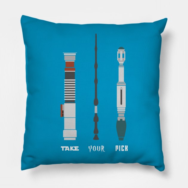 Take Your Pick Pillow by chrisables