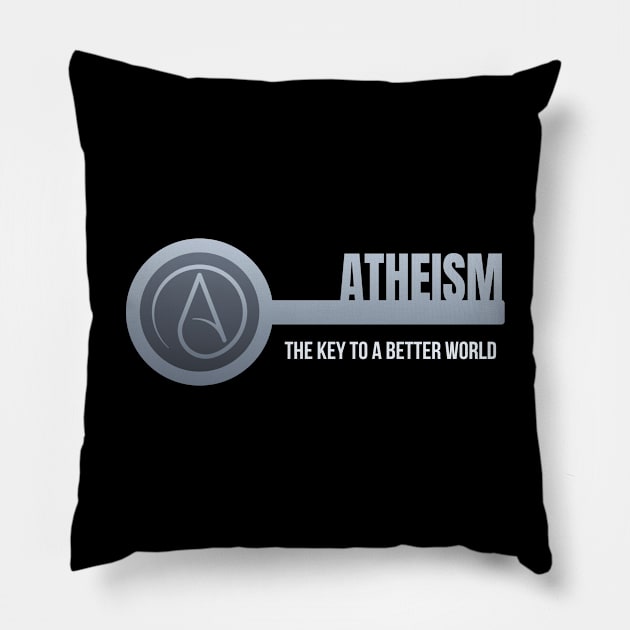 Atheist Key Pillow by sqwear