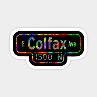 Colfax Street Sign Color Magnet