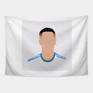 Eden Hazard Minimalistic Face Art Tapestry