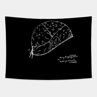 Water polo cap Vintage Patent Drawing Tapestry