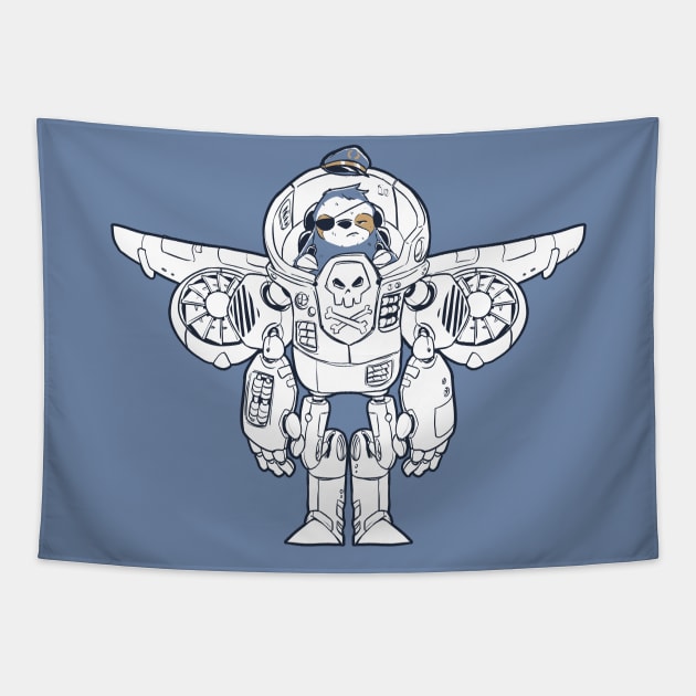 Sky pirate Tapestry by MBGraphiX