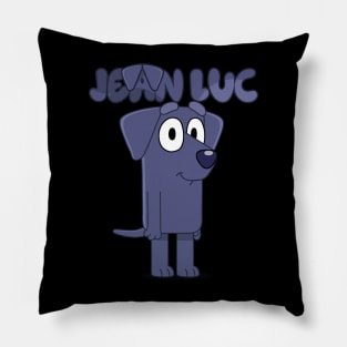 Jean-Luc is a dark blue Pillow