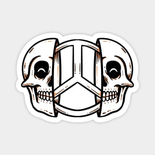 Peace in The Skull Magnet