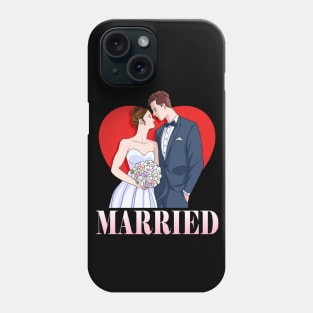 Just Married Wedding Anniversary Gift Phone Case