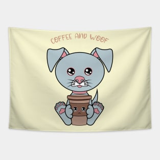 All I Need is Coffee and dogs, coffe and dogs Tapestry