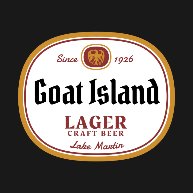 Goat Island Lager • Lake Martin alternate by Alabama Lake Life