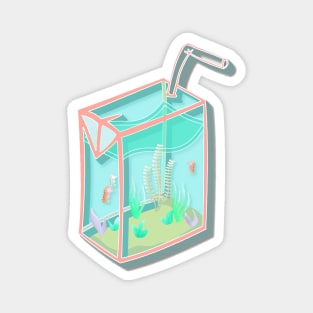 Juice Box Aquarium Magnet