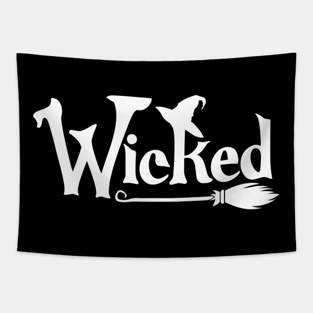 Wicked. Fun Halloween Design. Tapestry by That Cheeky Tee