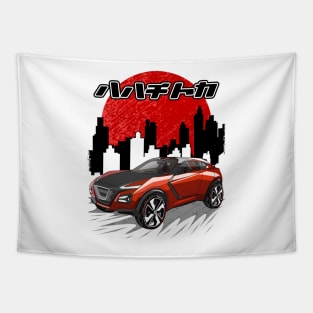 Japanese Sports Crossover Car Tapestry