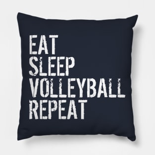 EAT SLEEP VOLLEYBALL REPEAT funny vintage retro Pillow