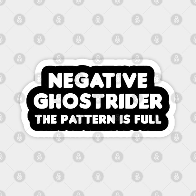 Negative Ghostrider Magnet by HellraiserDesigns