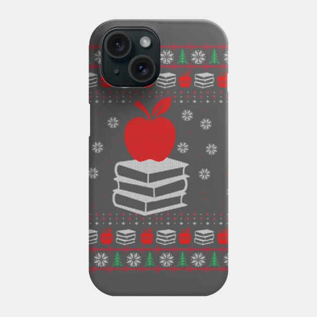 Teacher Ugly Christmas Sweater Gift Phone Case by uglygiftideas