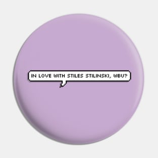 Stiles speech bubble #1 Pin