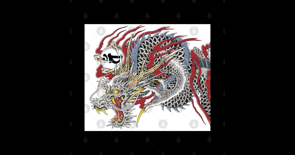 2. Kiryu Dragon Tattoo Design - wide 6