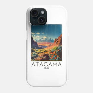 A Vintage Travel Illustration of Atacama Desert - Chile Phone Case