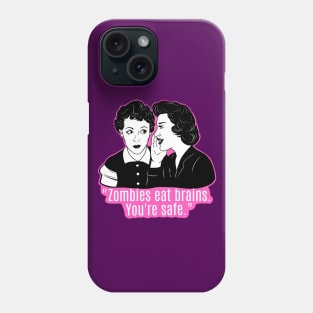 Sarcastic quotes, funny girl, brainless zombie Phone Case