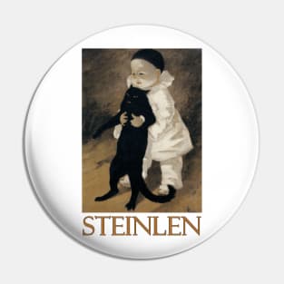 Pierrot et le Chat by Theophile Steinlen Pin
