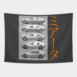 Miata Generations Tapestry