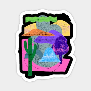 Colorful desert Magnet