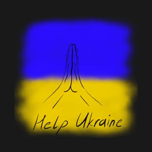 Help Ukraine Ukraine Flag T-Shirt