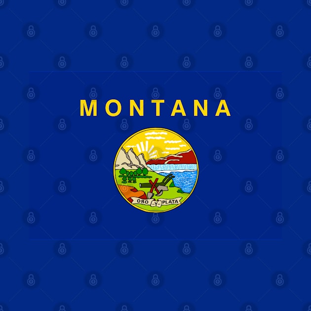 Flag of Montana by brigadeiro