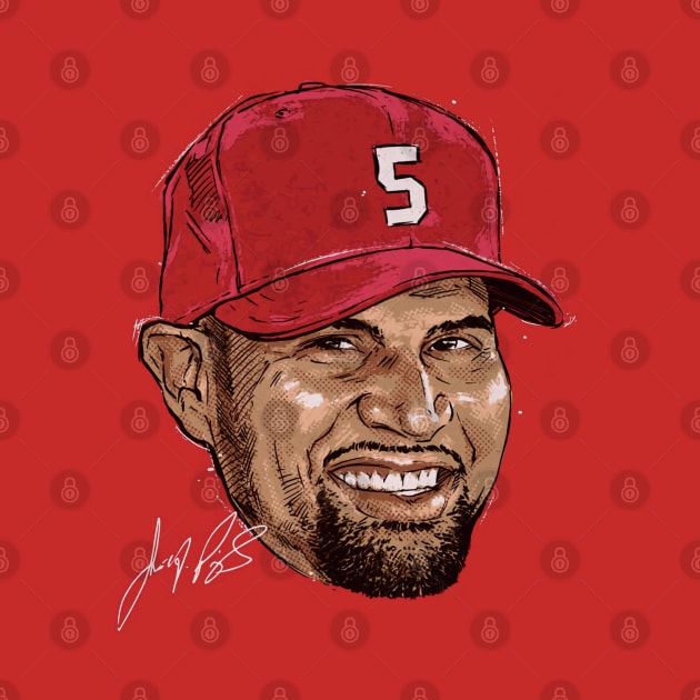 Albert Pujols St. Louis Portrait by ganisfarhan