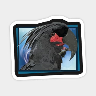 Black cockatoo Magnet