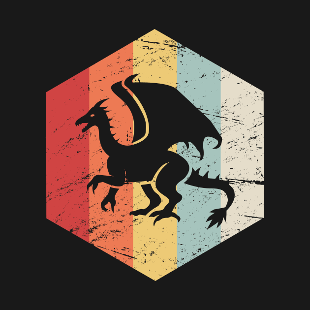 Retro Vintage Dragon Icon by MeatMan