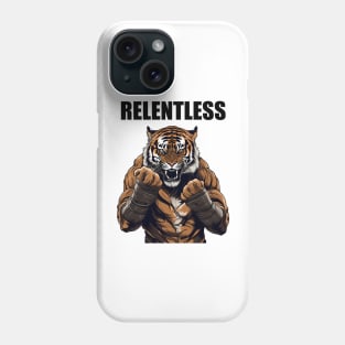 Relentless Motivational Tiger Boxer Gift Phone Case