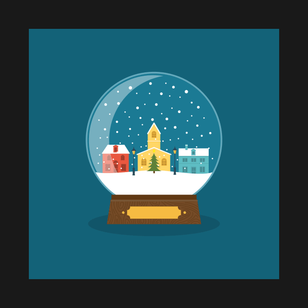 Winter Snow Globe by greenoriginals