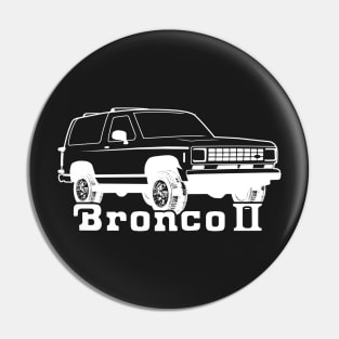 1983-1988 Ford Bronco II, w/Tires, White Print Pin