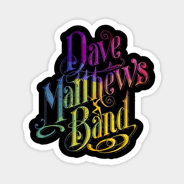 Dave Matthews Band Polygonal Color Magnet by mashudibos