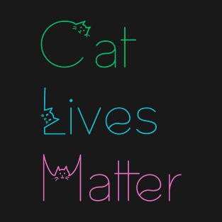 Cat Lives Matter Rainbow T-Shirt