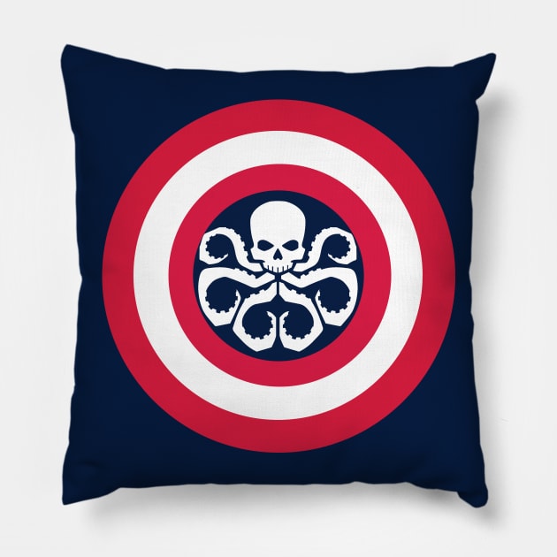 CAPTAIN HYDRA SHIELD Pillow by cast8312