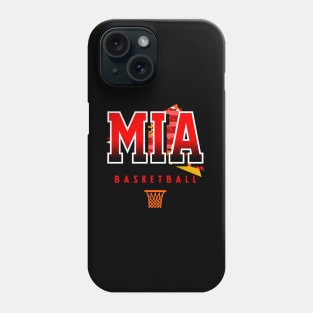 Miami Basketball Retro Design Phone Case