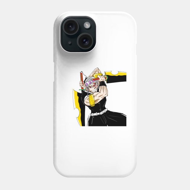 sound hashira tengen uzui in kimetsu no yaiba demon slayer Phone Case by jorge_lebeau