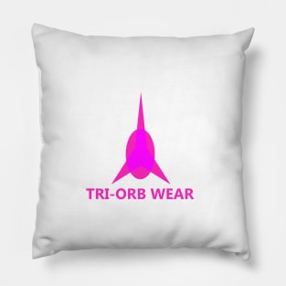 TRI-ORB WEAR, PINK VERSION LOGO DESIGN BEST AND VIBRANT Pillow