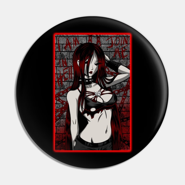 Hells Razors 4 Agony Pin by DarkArtsStudios