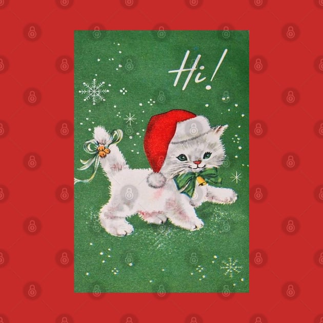 Cute White Christmas Kitten by tfortwo