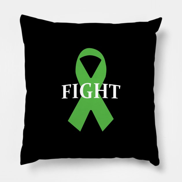 Lymphoma Fight Support and Healing Shirt Pillow by mangobanana