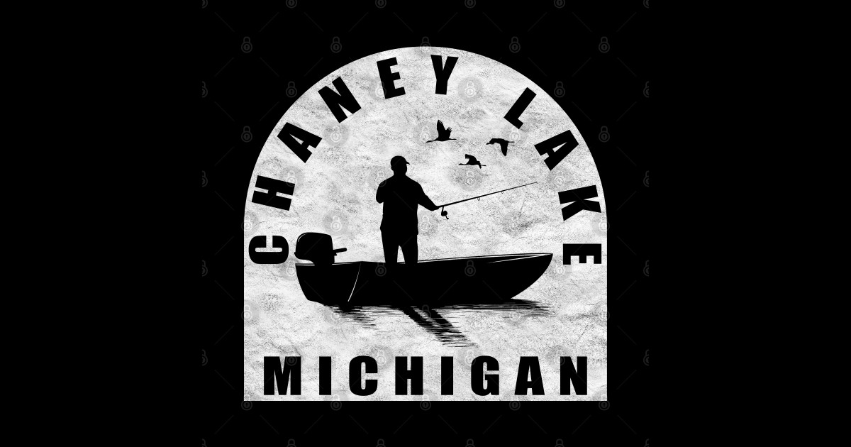 Chaney Lake Fishing Michigan Chaney Lake Michigan Sticker TeePublic