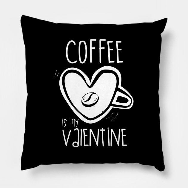 Coffee is my valentine Pillow by edmproject